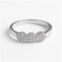 Anello Idee Preziose dal 1987 Donna in Oro bianco Zircone IP.AK18B/30 - IP.AK18B/30